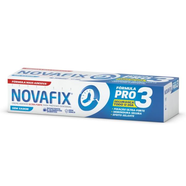 Novafix Pro3 Creme Adesivo para Próteses Dentárias 70g