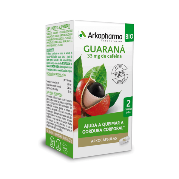 Arkocápsulas® Guaraná BIO - 40 cápsulas