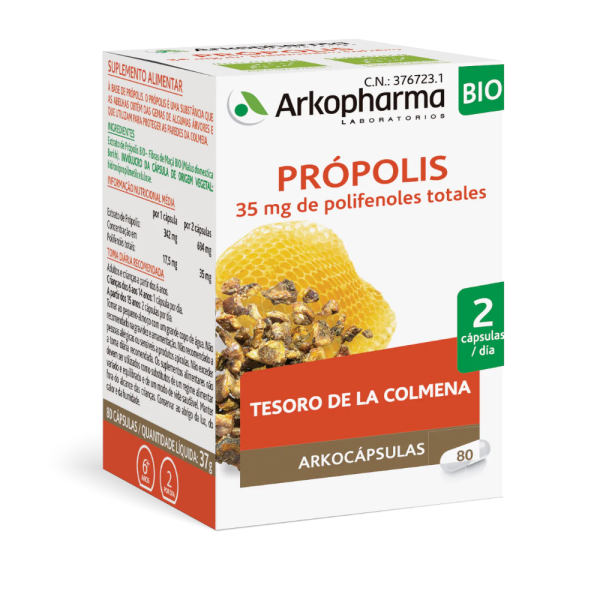 Arkocápsulas® Própolis BIO - 80 Cápsulas