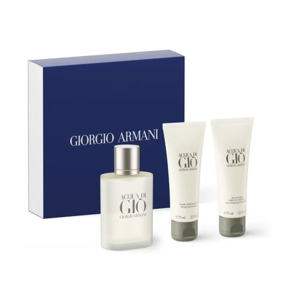Giorgio Armani Eau de Toilette 50ml + Body Shampoo 75ml + After Shave 75ml