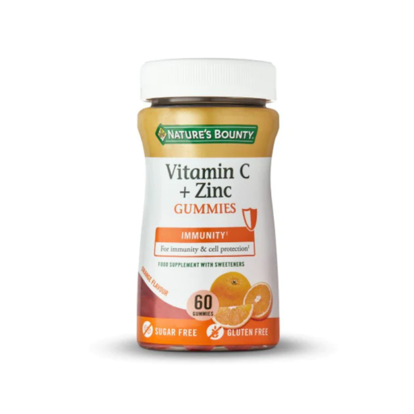Nature's Bounty Vitamin C + Zinc Gummies Imunity x 60 gomas