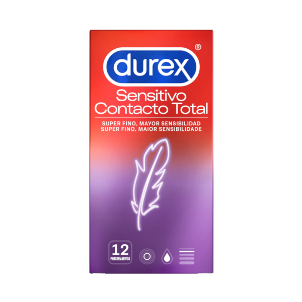 Durex Sensitivo Contato Total 12 Preservativos