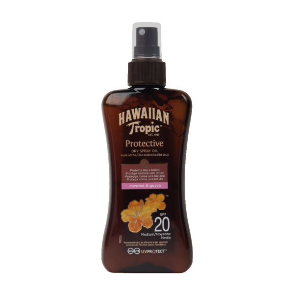 Hawaiian Tropic FPS 20 Protective Spray Dry Oil 200ml