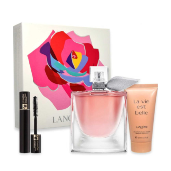 Lancôme La Vie Est Belle Eau de Parfum 50ml + Body Lotion 50ml + Rímel Hypnôse 2ml