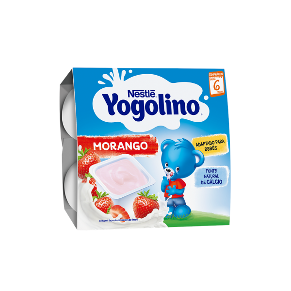 Yogolino Morango 6m+ 4x100g