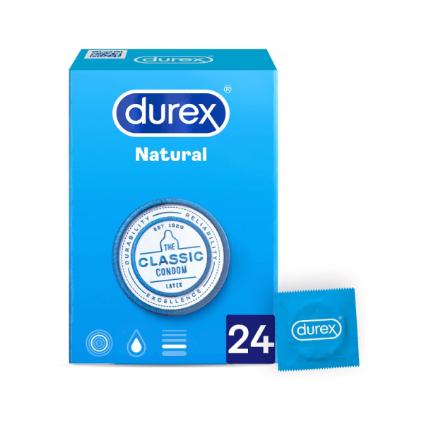 Durex Natural Comfort 24 Preservativos