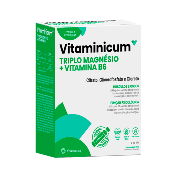 Vitaminicum Triplo Magnésio + Vitamina B6 X30 comprimidos