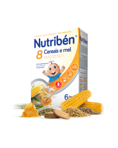 Nutribén 8 Cereais e Mel 6 meses 600g
