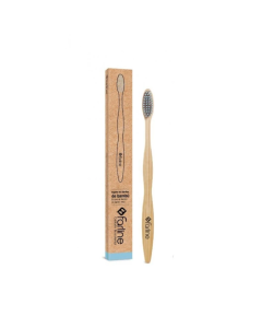 Farline Escova de Dentes de Bambu Azul
