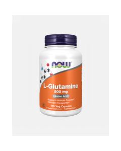 Now L-Glutamine 500mg 120 cápsulas