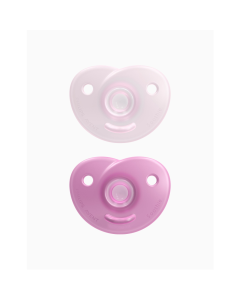 Philips Avent 2 Chupetas Soothie Silicone Rosa 0-6m